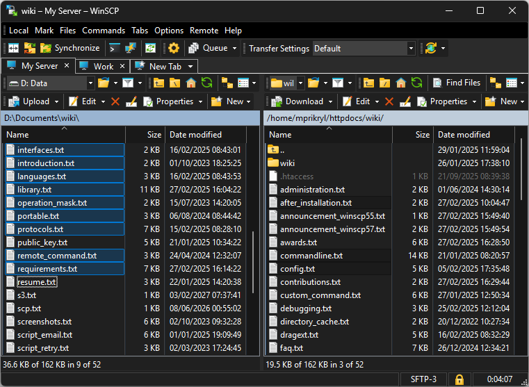 Winscp Interface Example Screenshots :: WinSCP