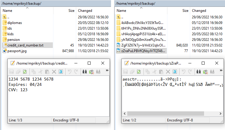 winscp client-to-server cipher