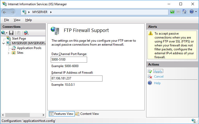 ftp error unknown host or port