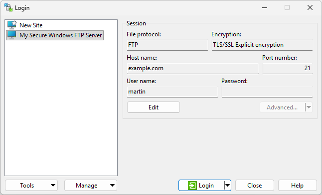 Installing a Secure FTP Server on Windows using IIS :: WinSCP