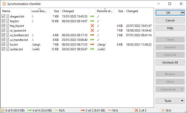 synchronization-checklist-winscp